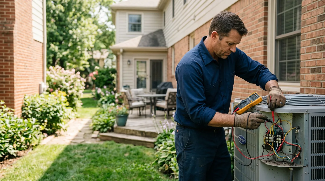 HVAC technician working near Hamlin, WV